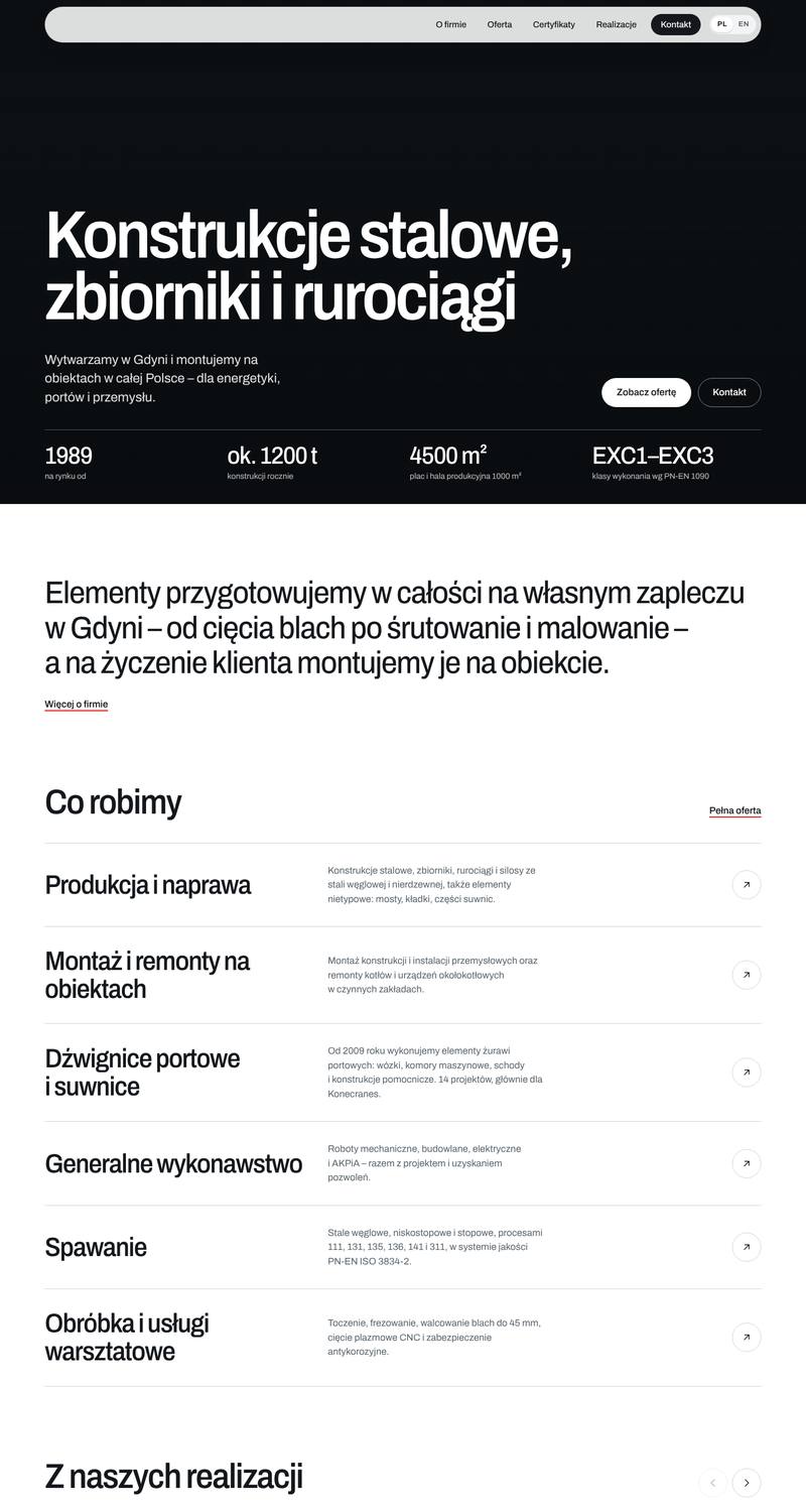 Podgląd strony Rollmex